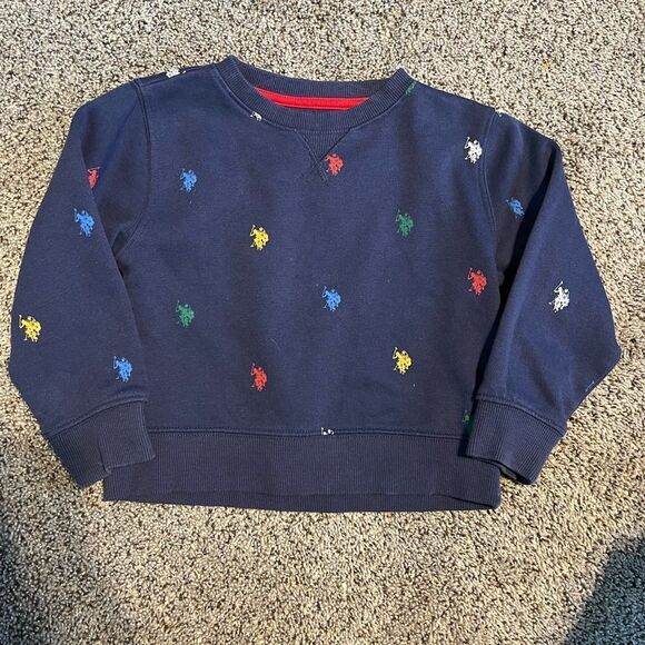 U.S. Polo Assn. Other - U.S. Polo Assn. Kids Sweatshirt with Multicolor Embroidery, size 3T